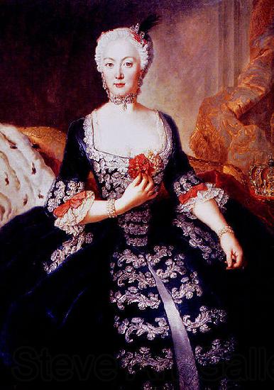 antoine pesne Portrait of Elisabeth Christine von Braunschweig-Bevern France oil painting art